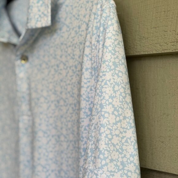 Deolax Men’s Floral Performance Golf Polo Shirt | Size Small - Picture 4 of 9